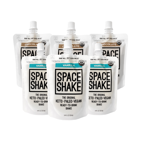 Vanilla and Chocolate 6-Pack of 3.4oz SPACE SHAKES