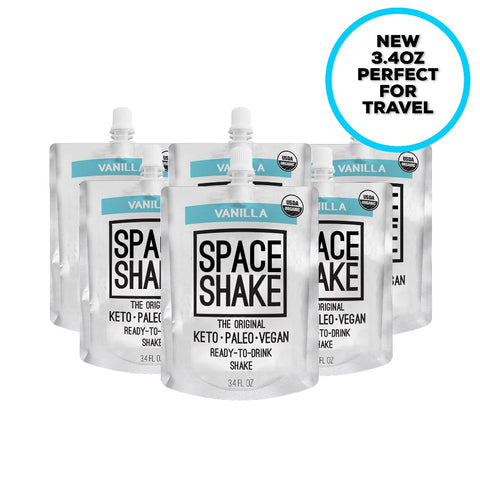 SPACE SHAKE - Our delicious vanilla flavor is organic, gluten-free, dairy-free, has no added sugar and are great as a dessert, snack or meal replacement. 