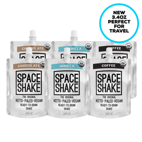 VARIETY 6-Pack of 3.4oz SPACE SHAKES
